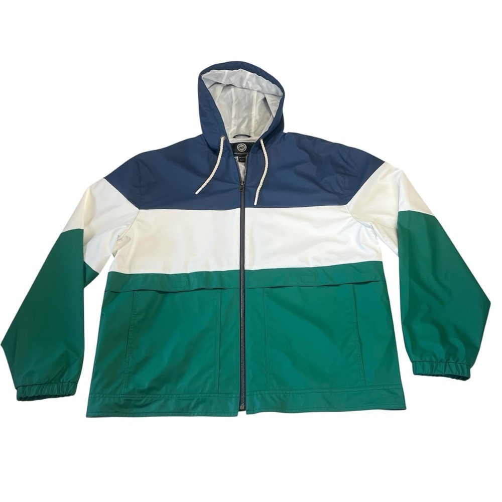 Weatherproof Vintage Color Block Water Resistant Zip Up Rain Jacket Size XXL - Picture 5 of 9